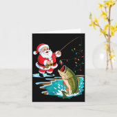Santa Fishing Lure B Fish Christmas Pajamas Boy To Karte (Gelbe Blume)