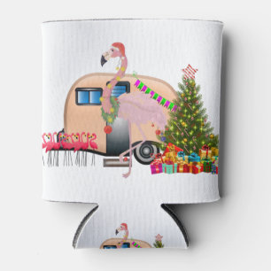 santa flamingo anhänger dosenkühler