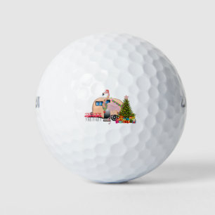 santa flamingo anhänger golfball