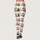 Santa-Flamingo-Anhänger Leggings (Rückseite)