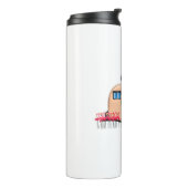 Santa-Flamingo-Anhänger Thermosbecher (Nach links gedreht)