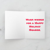 Santa Flamingo Feiertagskarte (Innenseite)