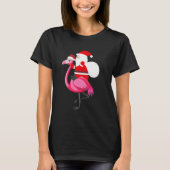 Santa Flamingo Floatie Funny Christmas July Summer T-Shirt (Vorderseite)