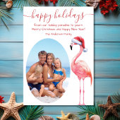 Santa Flamingo FOTO Tropical Beach Weihnachten