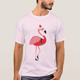 Santa Flamingo Fun Weihnachten T-Shirt