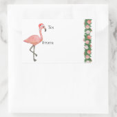 Santa Flamingo Gift Sticker (Tasche)