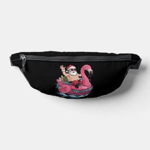 Santa-Flamingo-Schwimmhilfe-Weihnachten-im-Juli-So Bauchtasche