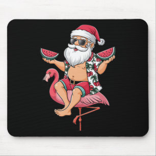 Santa Flamingo Schwimmhilfe Weihnachten Im Juli Wa Mousepad