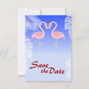 Santa Flamingo Weihnachten Hochzeit Retten Sie das Save The Date