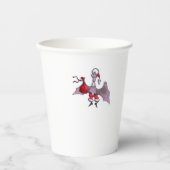 Santa-Fledermaus-Papierbecher Pappbecher (Vorderseite)