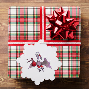 Santa-Fledermaus-Schneeflocken-Papierdekoration Ornament Karte