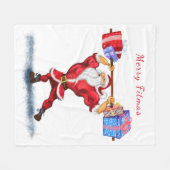 Santa Fleece Blanket (Vorderseite (Horizontal))