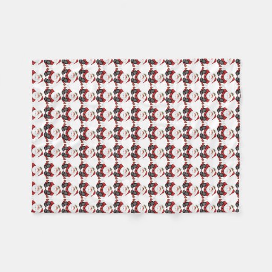 Santa Fleece Blanket (Vorderseite (Horizontal))