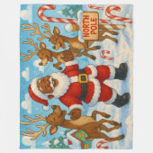 Santa Fleece Christmas Blanket (Vorderseite)