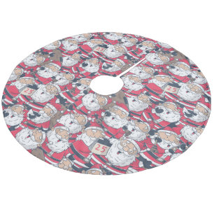 Santa Fleece Tree Skirt Weihnachtsbaumdecke