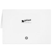 Santa fliegt über den Whalehead Club und Lighth (Rückseite Horizontal)