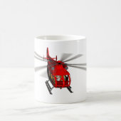 Santa Flies Hubschrauber Kaffeetasse (Mittel)