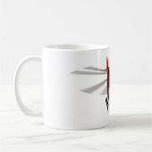 Santa Flies Hubschrauber Kaffeetasse (Links)