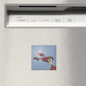 Santa Flies Magnet (In Situ (Geschirrspüler))