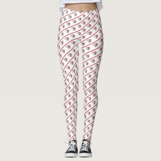 Santa Fly Christmas Leggings (Vorderseite)