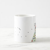 Santa Fly Ho Ho Weihnachten Tasse (Mittel)