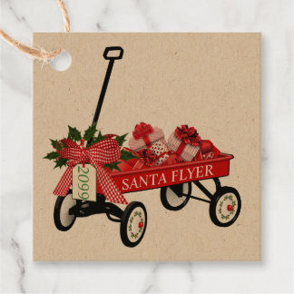 Santa Flyer Wagon mit Geschenken Gönnen Weihnachte Geschenkanhänger