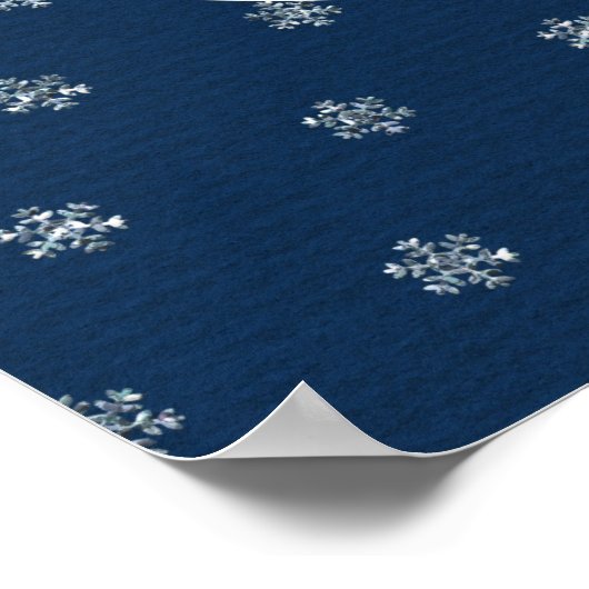 Santa Flying Airplane Poster (Ecke)