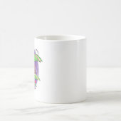 Santa Flying Bicycle Kaffeetasse (Mittel)