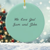 Santa Flying Flugzeug, Sleigh & Geschenke, Weihnac Keramik Ornament