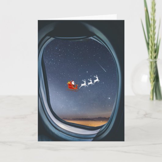 Santa.Folded Greeting Card Karte (Vorderseite)