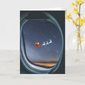 Santa.Folded Greeting Card Karte (Gelbe Blume)