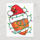 Santa Football Sports Ball Männer Weihnachten Weih (Rückseite)