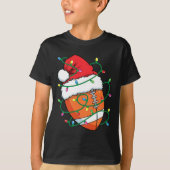 Santa Football Sports Ball Männer Weihnachten Weih T-Shirt (Vorderseite)