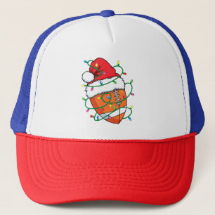 Santa Football Sports Ball Männer Weihnachten Weih Truckerkappe