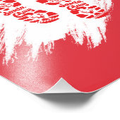 Santa Footprint Fotodruck (Ecke)