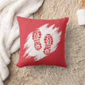 Santa Footprint Kissen (Decke)