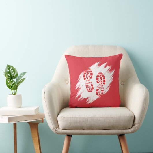 Santa Footprint Kissen (Stuhl )