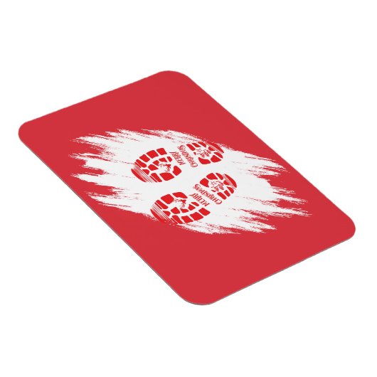 Santa Footprint Magnet (Rechte Seite)