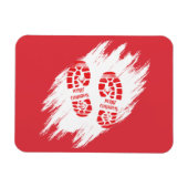 Santa Footprint Magnet (Horizontal)