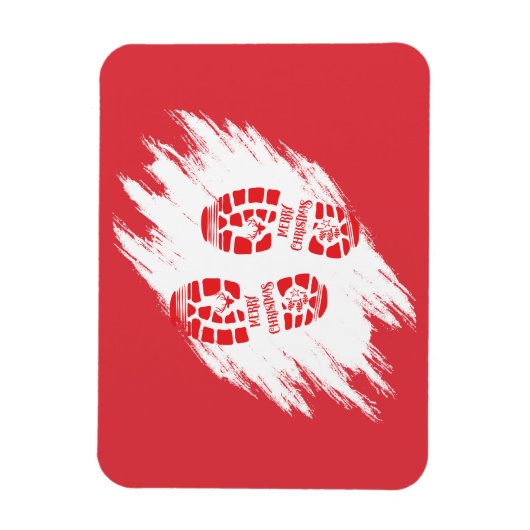 Santa Footprint Magnet (Vertikal)