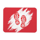 Santa Footprint Magnet (Horizontal)