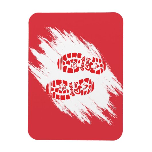 Santa Footprint Magnet (Vertikal)