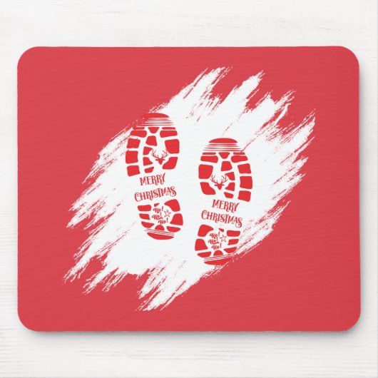 Santa Footprint Mousepad (Vorne)