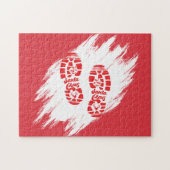 Santa Footprint Puzzle (Horizontal)