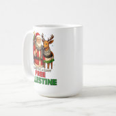 Santa for Palestine – Christmas Peace Kaffeetasse (Vorderseite Links)