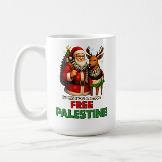Santa for Palestine – Christmas Peace Kaffeetasse