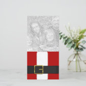Santa Fotokarte Feiertagskarte (Stehend Vorderseite)