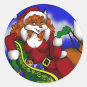 Santa Fox Stickers (Vorderseite)