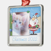 Santa Frame Foto Ornament Aus Metall (Links)