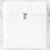 Santa FrankenCheese Heart Sticker (Tasche)